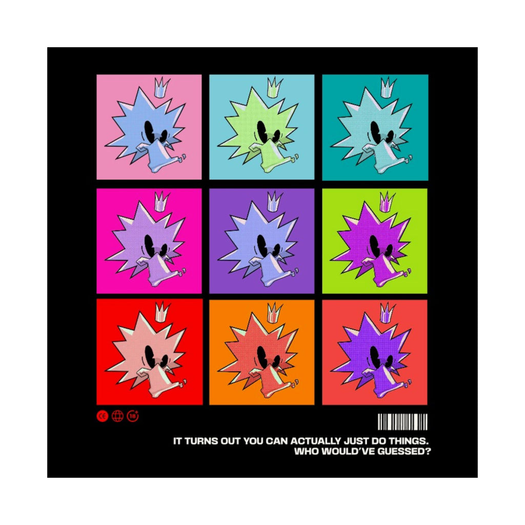 JuiceBoxClub Presents: "Who Would've Guessed?" BCK |Colorful Grid Square Matte Collage Poster