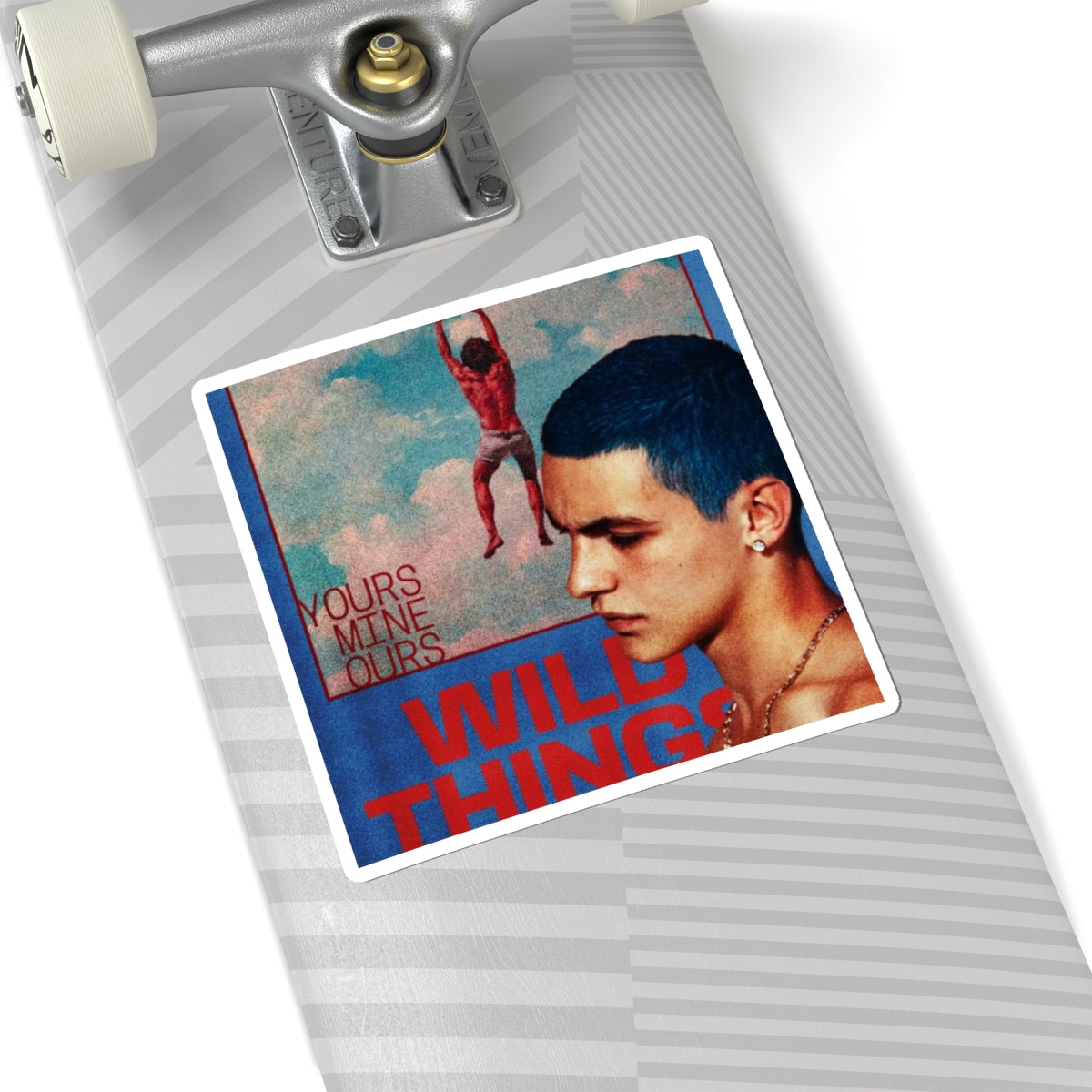 Wild Things album art Sticker | Kiss-cut vinyl sticker, retro portrait design