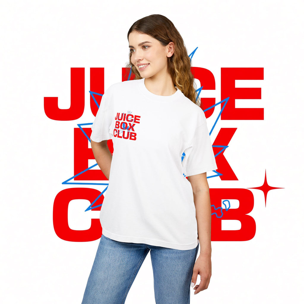 JuiceBoxClub Presents: "R x B" Graphic Tee | Retro Logo Chest & Back Print