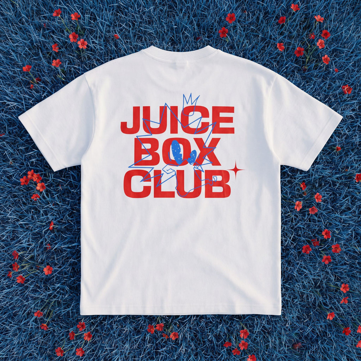 JuiceBoxClub Presents: "R x B" Graphic Tee | Retro Logo Chest & Back Print