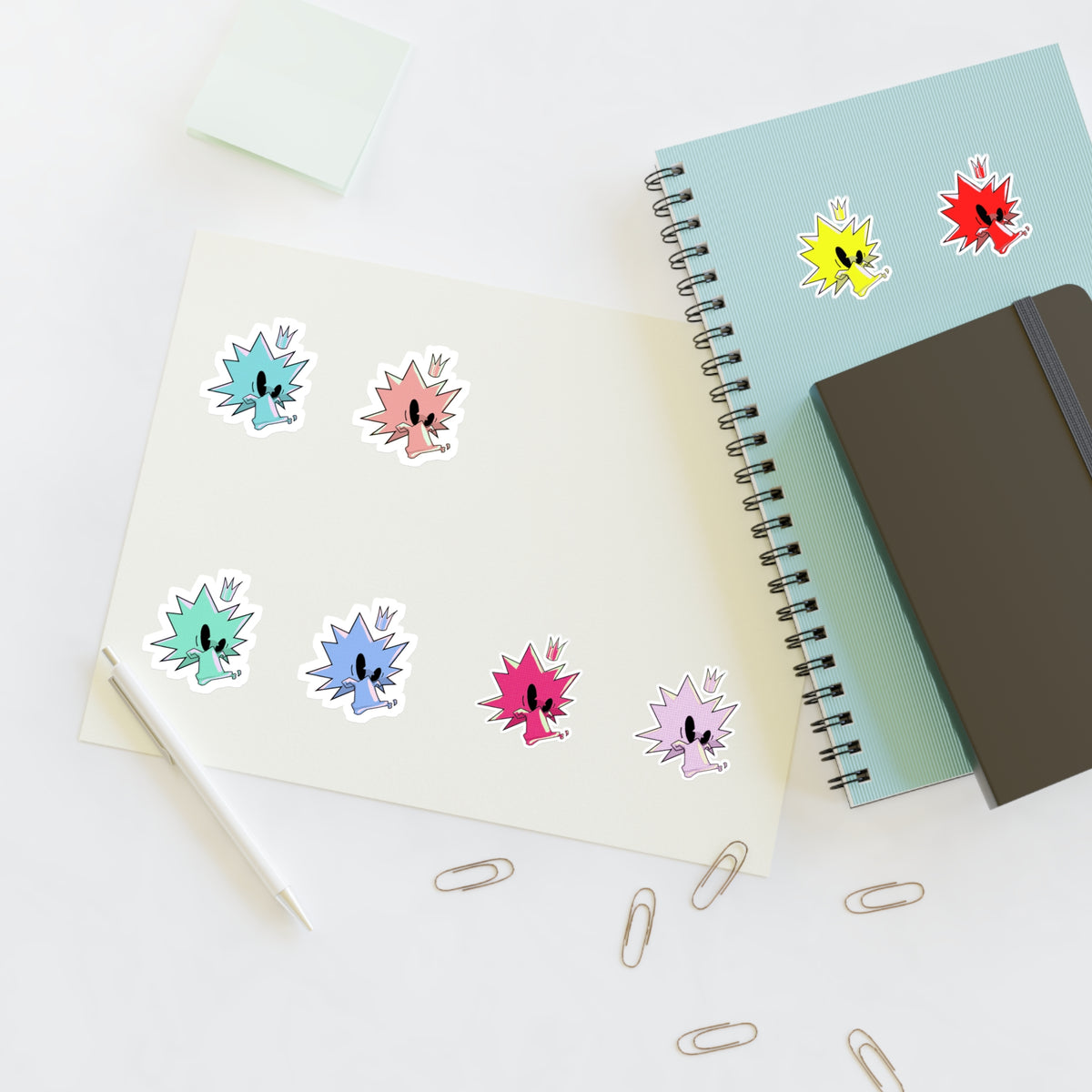 JuiceBoxClub Mascot Sticker Six-Pack — Cutout Edition
