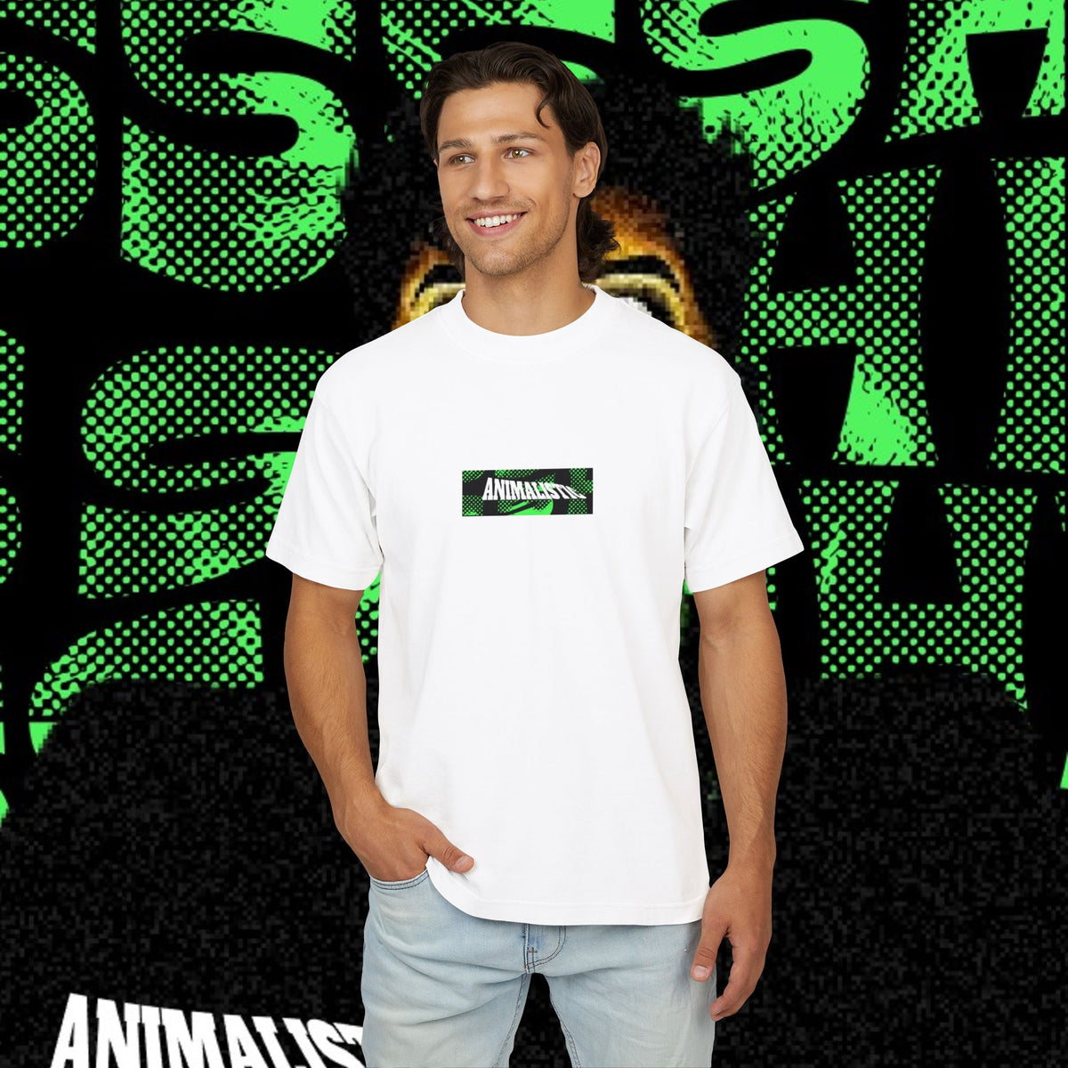 JuiceBoxClub Presents: "Animalistic" Graphic Tee | Animalistic Text Print