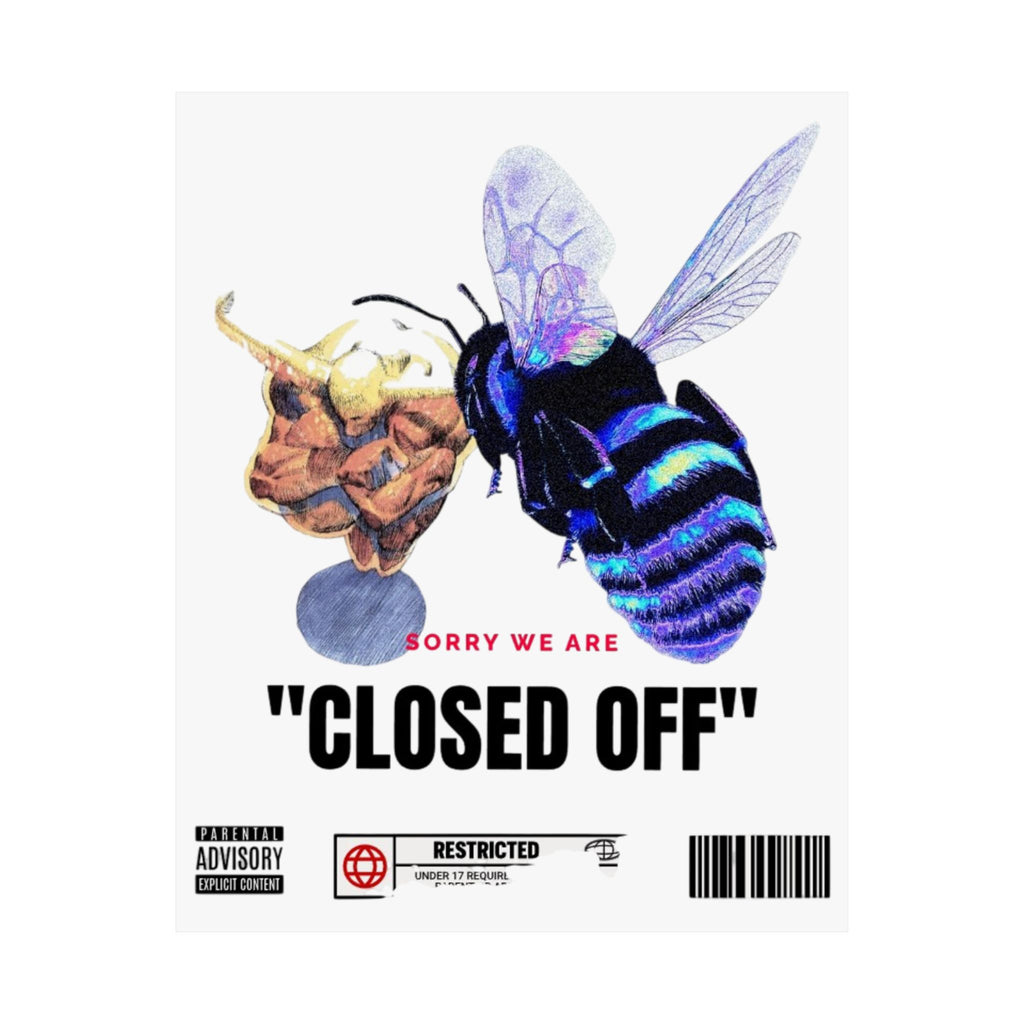Matte Poster — “Closed Off” Bee Art Print
