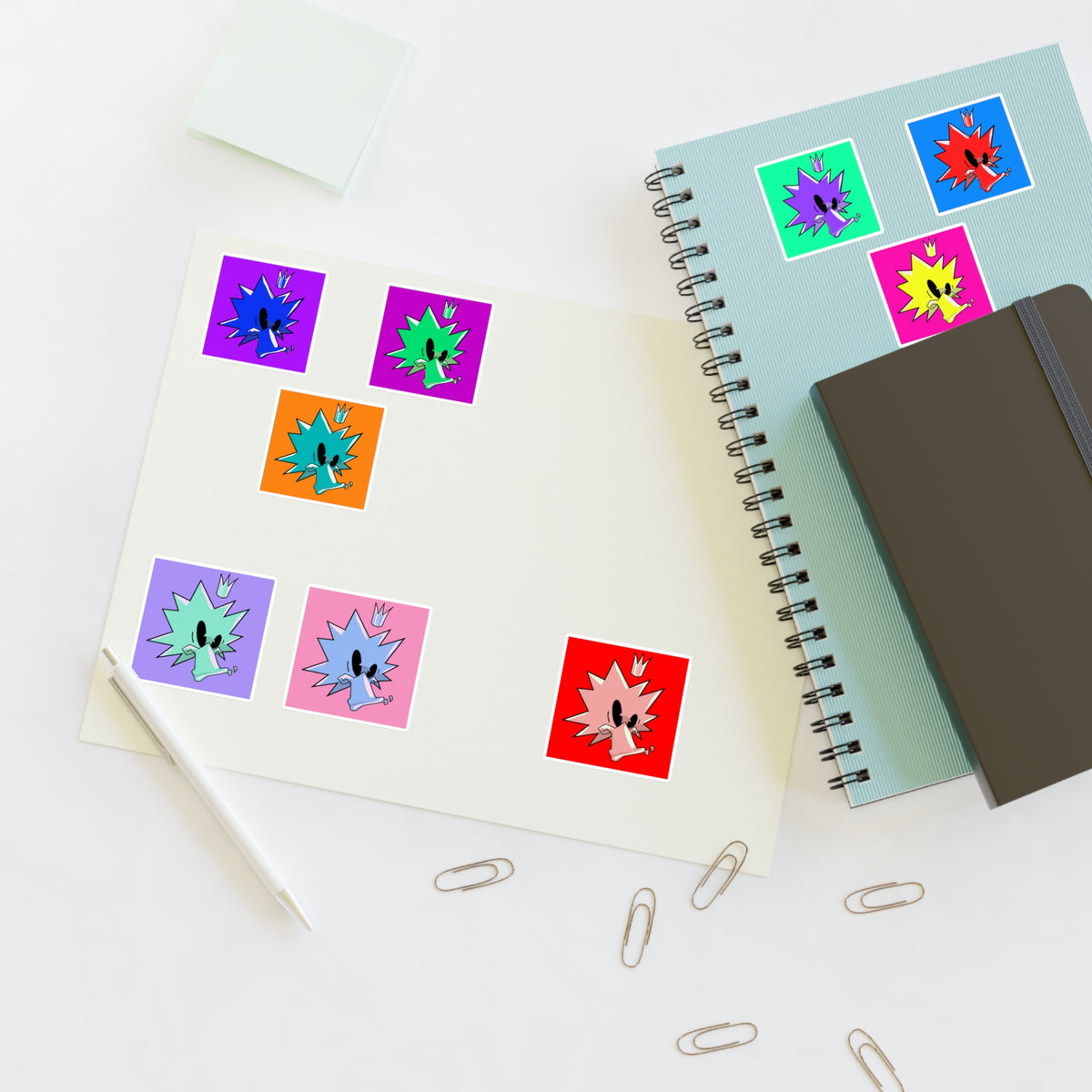 JuiceBoxClub Sticker 9 Pack — Color Squares