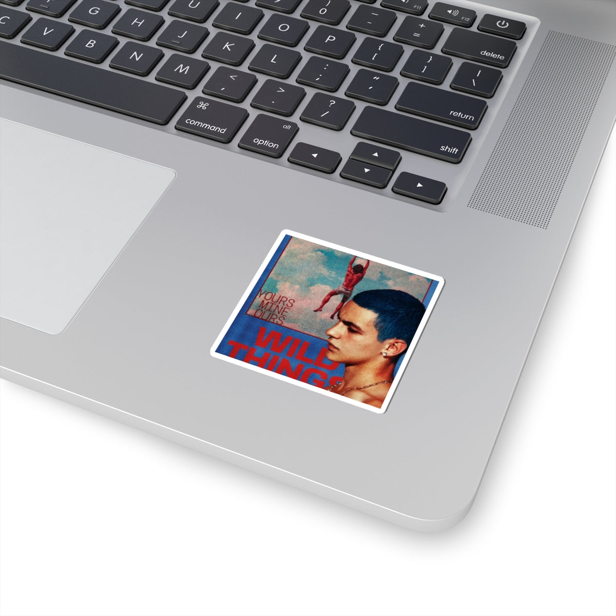 Wild Things album art Sticker | Kiss-cut vinyl sticker, retro portrait design