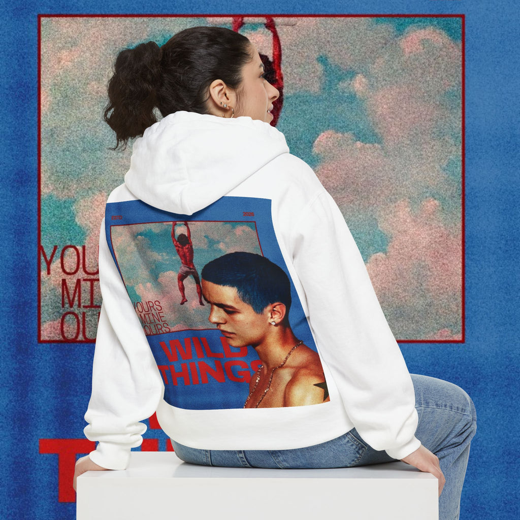 JuiceBoxClub Presents: "Wild Things" graphic Hoodie | vintage sky collage