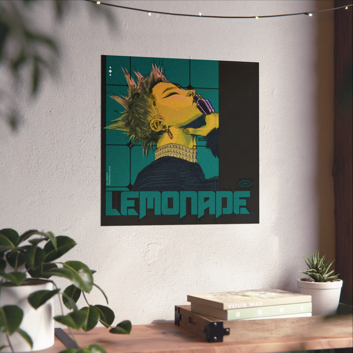 JuiceBoxClub Presents: "Lemonade" Retro Punk Portrait Poster | Matte Vertical Poster