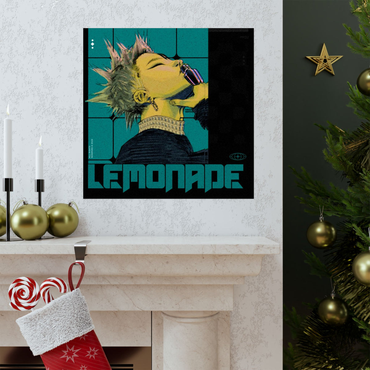JuiceBoxClub Presents: "Lemonade" Retro Punk Portrait Poster | Matte Vertical Poster