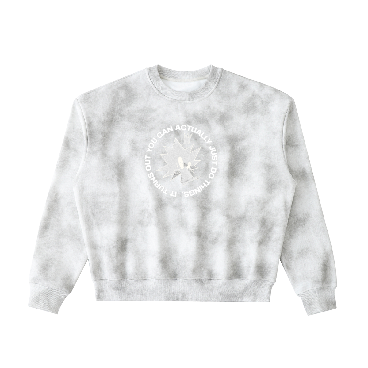 Dirty Washed Boxy Fleeced Sweatshirt
